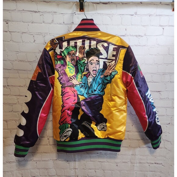 Headgear Classics Bomber Jacket Mens XS Colorblock Kid 'N Play House Party 1990s - Picture 2 of 11